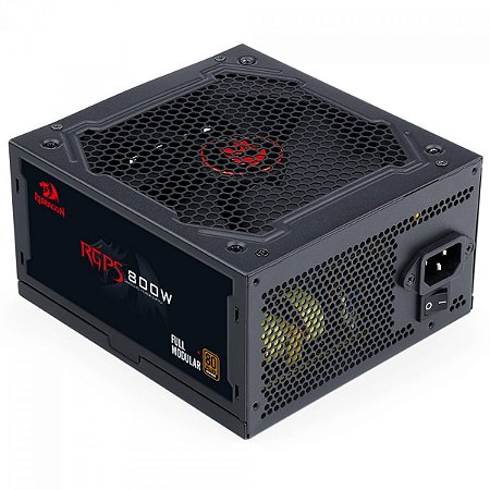 Fonte Redragon RGPS 800W, 80 Plus Bronze, PFC Ativo, PCIe 5.1, Full Modular, GC-PS011 V2
