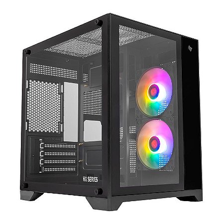 Gabinete Gamer Pichau HX710L, Mid-Tower, Preto, PG-HX71L-BK01