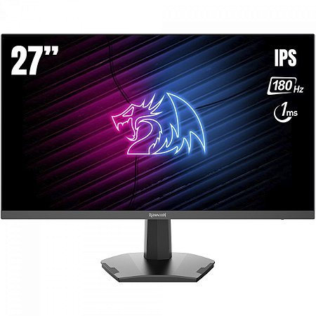 Monitor Gamer Redragon Opal II, 27 Pol, Quad HD, 180Hz, IPS, 1Ms, FreeSync/G-Sync, HDMI/DP, GM27X5QIPS