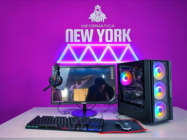 Pc gamer completo Ryzen 3 com GTX 1050ti 4gb + Monitor e periféricos