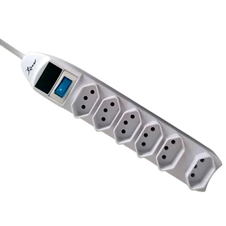 Filtro Linha Extensao 6 Tomadas Knup Sl7606