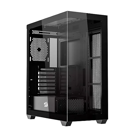 Gabinete Gamer Redragon Deflect, Mid Tower, ATX, Lateral em Vidro Temperado, Preto - CA-609B