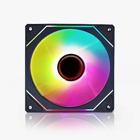 FAN ROUND5 AURORA REVERSE PWM ARGB 120MM BLACK - BOX