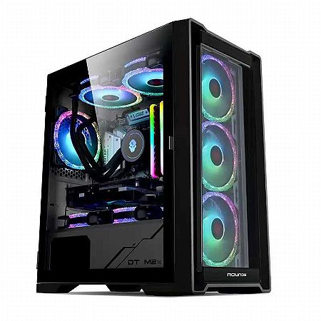 GABINETE GAMER R5 ASTRA BLACK (M-ATX / LATERAL VIDRO / SEM FAN)