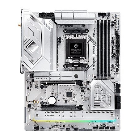 Placa Mae AsRock X870 Steel Legend WiFi, DDR5, Socket AMD AM5, ATX, Chipset AMD X870, X870-STEEL-LEGEND-WIFI