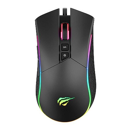 Mouse Gamer Havit MS1001S, RGB, 7 Botoes, Preto, HVMS-MS1001S-BG