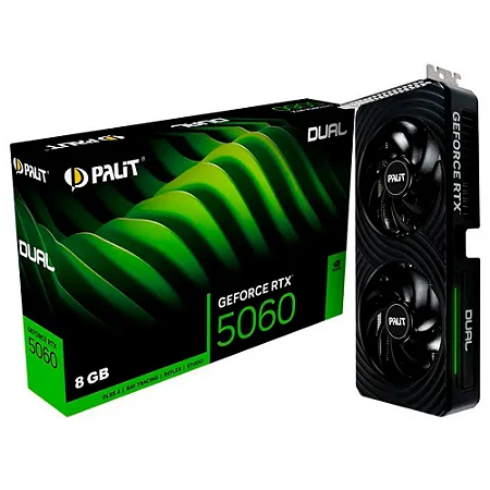 Placa de Video GeForce RTX 5060, 8GB, GDDR7 - Palit