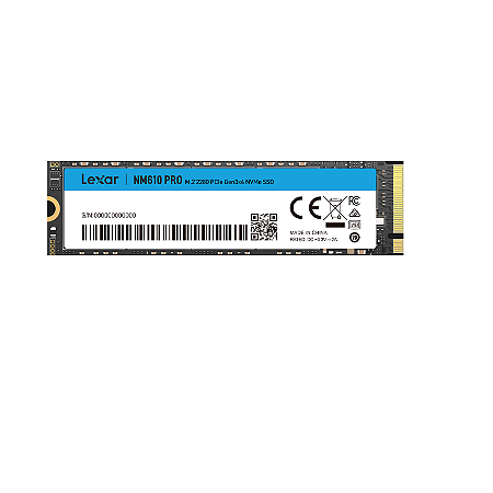 SSD Lexar 1TB NM610 M.2 2280 Nvme Pcie GEN 3 X4 Leitura 3300MB/S Gravacao 2600MB/S - LNM610P001T-RNNNG