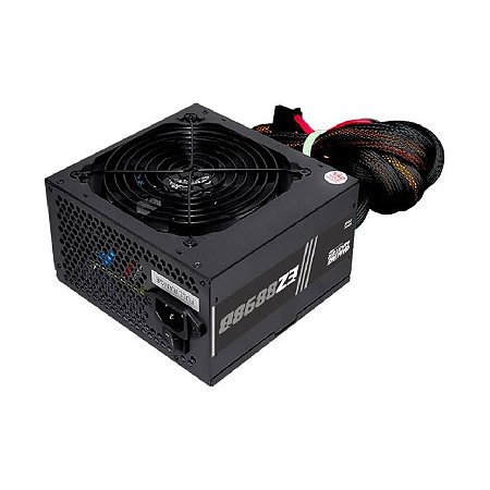 Fonte de Alimentação K-Mex EZ8898B 600W 80 Plus Bronze ATX - Preto