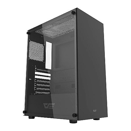 Gabinete Gamer Aigo DarkFlash DK100, Mid-Tower, Lateral de Vidro, Preto, DK100-BK