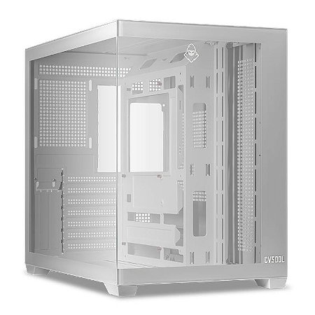 Gabinete Gamer Mancer CV500L, Mid Tower, Lateral De Vidro, Branco, MCR-CV500L-WH
