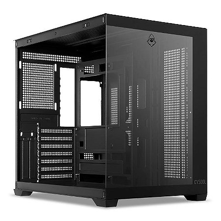 Gabinete Gamer Mancer CV500L, Mid Tower, Lateral De Vidro, Preto, MCR-CV500L-BK