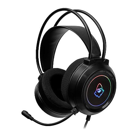 Headset Gamer Mancer Crater V2, Rainbow, Drivers 50mm, Preto, MCR-CRT-RGB02