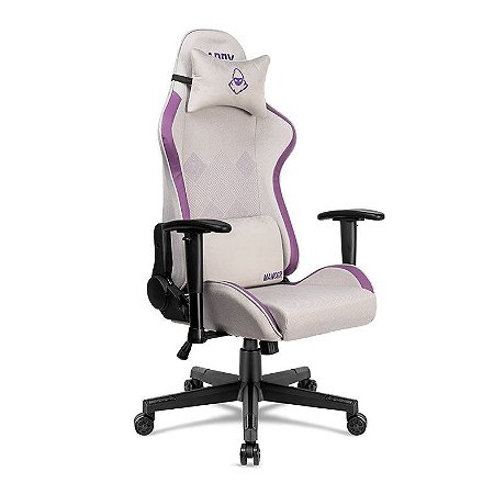 Cadeira Gamer Mancer Harpy SL, Branco e Roxo, MCR-HRPSL-WTPRP