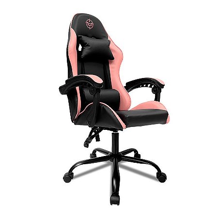 Cadeira Gamer TGT Heron, Preta e Rosa, TGT-HR-BPK01