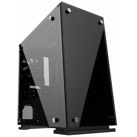 Gabinete Gamer Gamemax, Mid Tower, ​​​​​​​Vidro temperado, Black, Sem Fonte, H605-TA