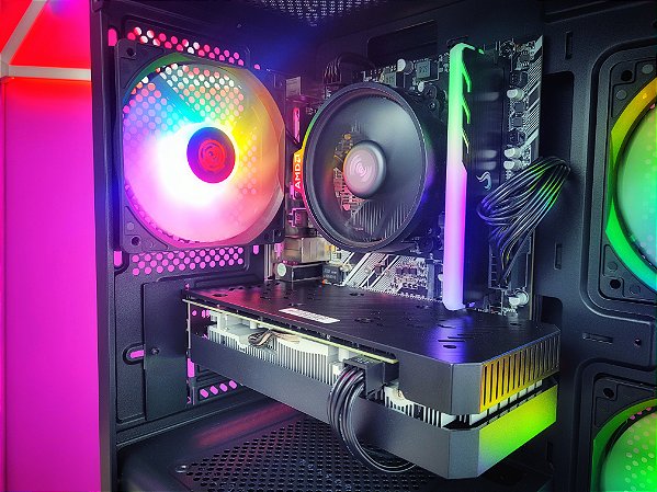 Pc gamer Ryzen 5 5500 + RX 580 8gb + SSD 240gb + 8gb ram