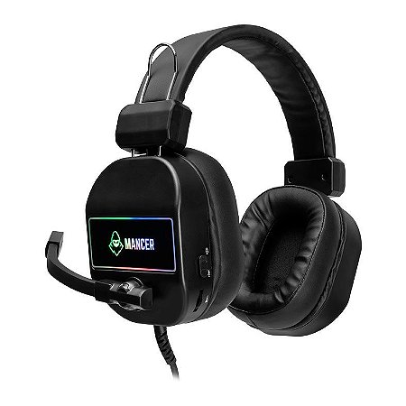 Headset Gamer Mancer Bassex, Drivers 50mm, Preto, MCR-BSS-BL01