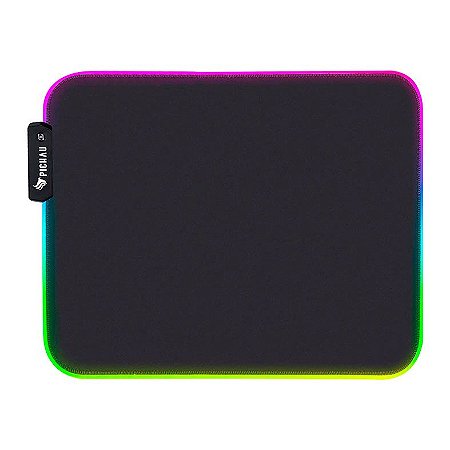 Mousepad Pichau Stellaris, RGB, Medio, 350x300x3mm, Preto, PCH-STRM-RB01