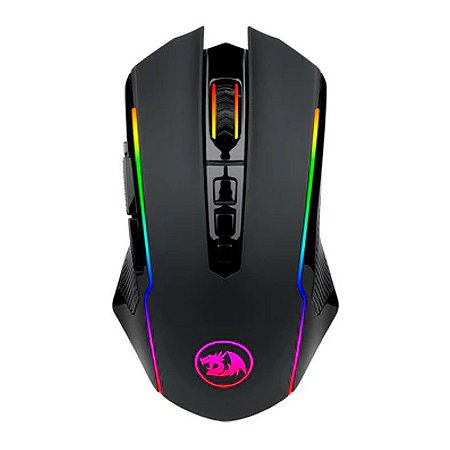 Mouse Gamer Redragon Ranger Lite, Wireless, RGB, 8000DPI, 9 Botoes, Preto, M910-KS