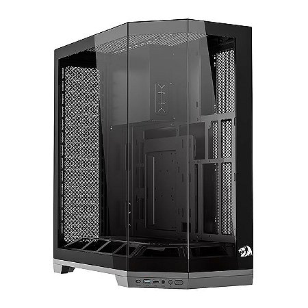 Gabinete Gamer Redragon Edge, Full tower, Lateral de Vidro, Preto, CA-608B