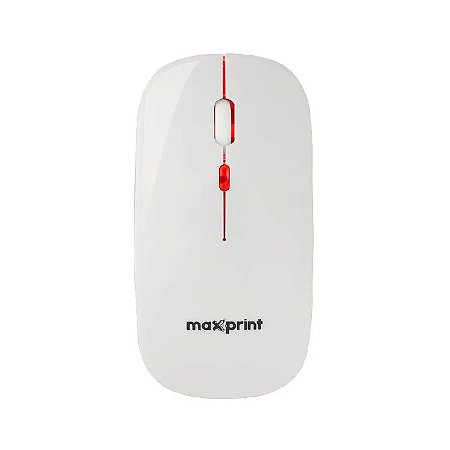 Mouse Maxprint Croma 4 Botões S/Fio 1600DPI Rainbow Branco