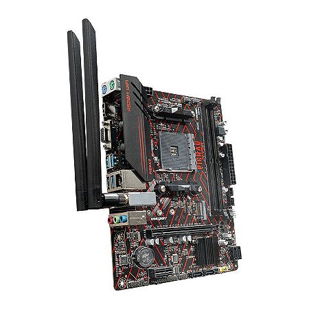 Placa Mae Pichau A520M WiFi, DDR4, Socket AMD AM4, M-ATX, Chipset AMD A520, PCH-A520M-WIFI