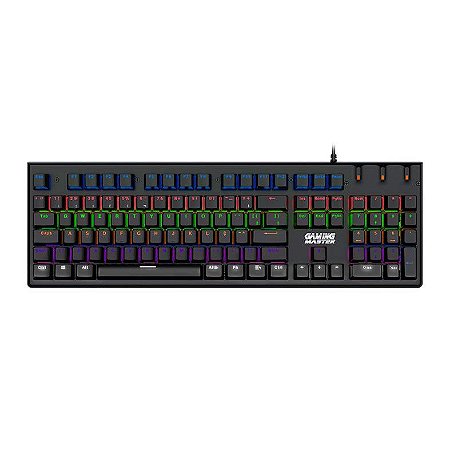 TECLADO K-MEX MECANICO GAMER KG-DB28 DRACARYS KGDB SWITCH BLUE RGB