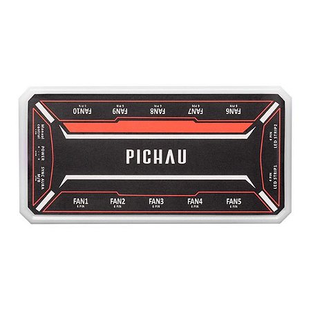 Controladora Pichau Feather X6, ARGB, 10 Portas, PG-FTX6-BK01