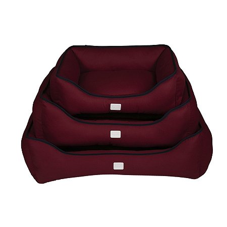 Cama Retangular Comfort Sarja Lisa | Vinho