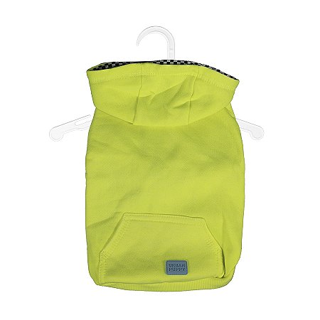 CASACO MOLETOM C/ CAPUZ | AMARELO FLUOR