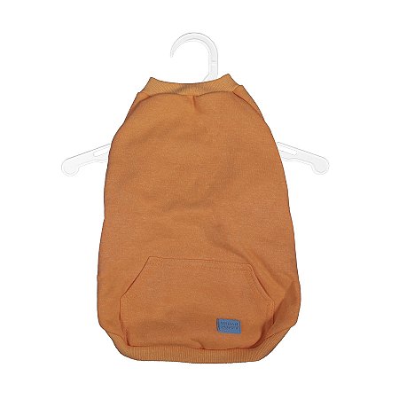 CASACO MOLETOM S/ CAPUZ | LARANJA