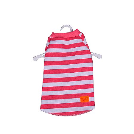 CASACO MOLETOM LISTRADO S/ CAPUZ | PINK