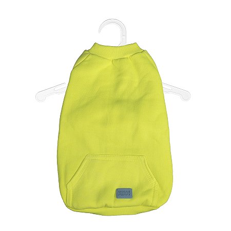 CASACO MOLETOM S/ CAPUZ | AMARELO FLUOR