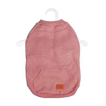 CASACO MOLETOM S/ CAPUZ | ROSA FLUOR