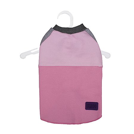 CASACO MOLETON TRI S/ CAPUZ | ROSA