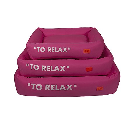 Cama Retangular Microfibra Basic To Relax | Pink Flúor