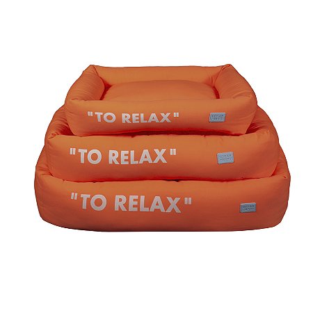 Cama Retangular Microfibra Basic To Relax | Laranja Flúor