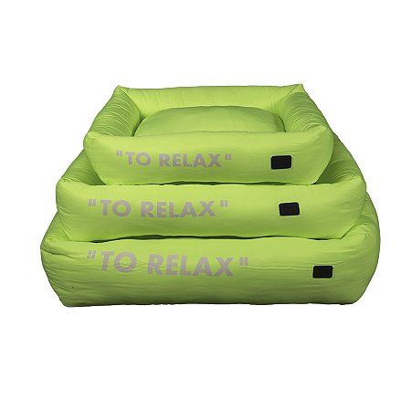 Cama Retangular Microfibra Basic To Relax |  Amarelo Flúor