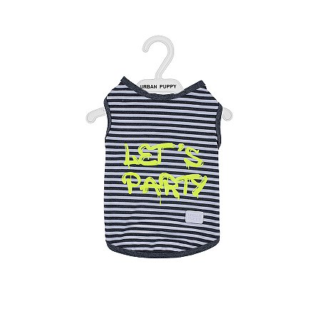 REGATA LET'S PARTY LISTRADO | CINZA