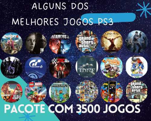 Pacote De Jogos(3500 Jogos) Para Ps3 Premium 2022 Barato