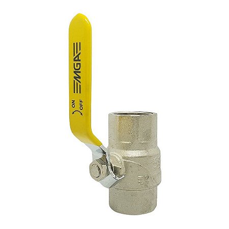 Válvula de Esfera Monobloco Latão PN40 Diametro 1 1/4'' Passagem Plena