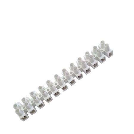 Conector Barra 4mm à 6mm com 12 Polos Branco