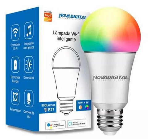 LAMPADA RGB SMART WIFI LED 110/220V