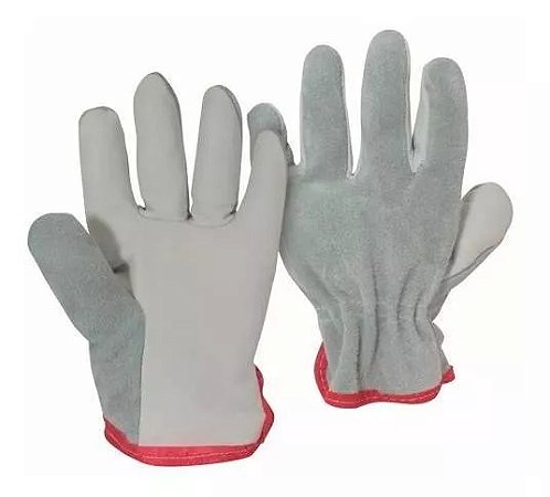Luva de Segurança Mista Vaqueta e Raspa Tipo Petroleira - PPM12
