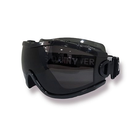 Óculos de Segurança Everest Ampla Visão com Lente Cinza – Kit com 10 Unidades