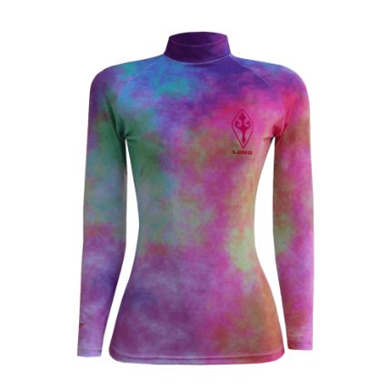 Lycra EcoLord "Summer Colors - Tie Dye" UPF50+ Surf Praia - Malha Pet - Feminino