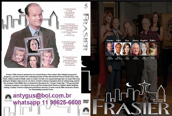 Dvd Frasier - 01ª A 11ª Temporadas Legendadas - FRETE GRATUITO.