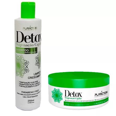 Kit Detox Capilar Plancton Shampoo 250ml e Máscara 250g