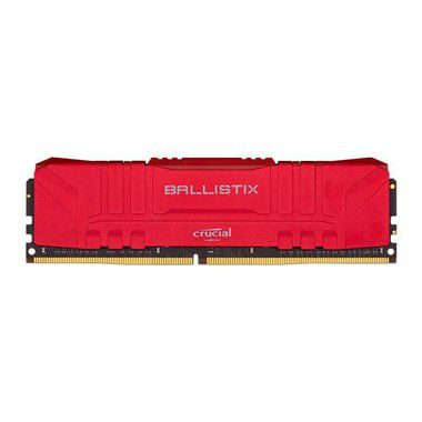 MEMORIA CRUCIAL BALLISTIX 8GB (1X8) DDR4 2666MHZ VERMELHA - BL8G26C16U4R